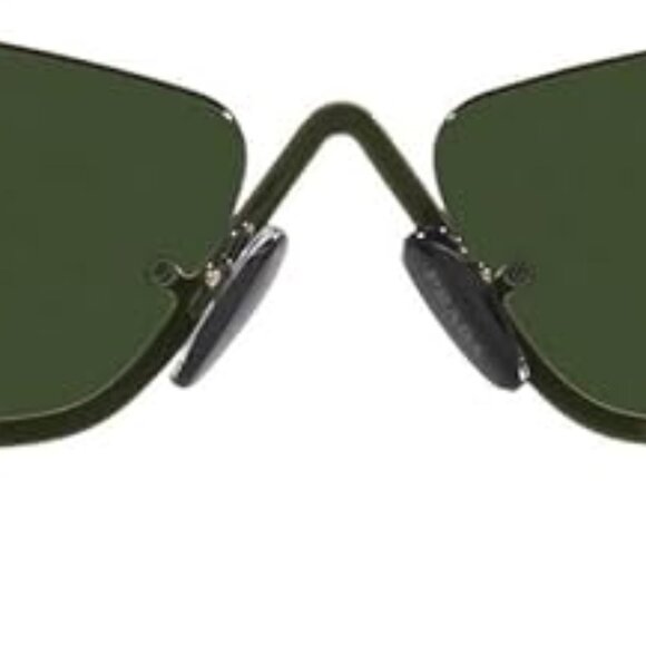 New Wome's Prada PR 59ZS Sunglasses Military Dark Green Butterfly - Picture 5 of 7